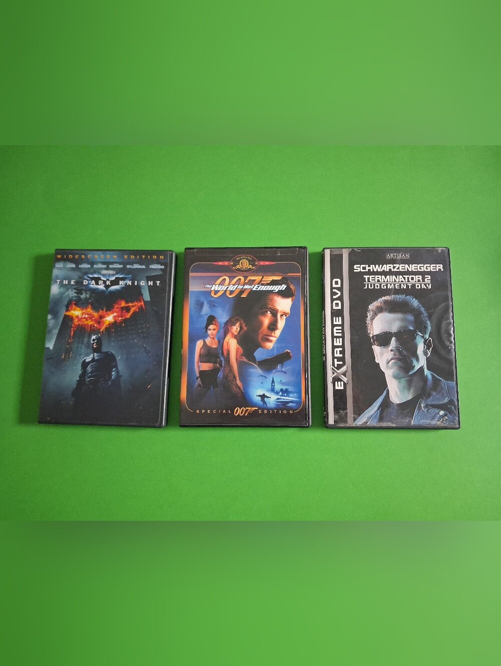 DVD Movie Bundle – The Dark Knight, James Bond Die Another Day & Terminator 2